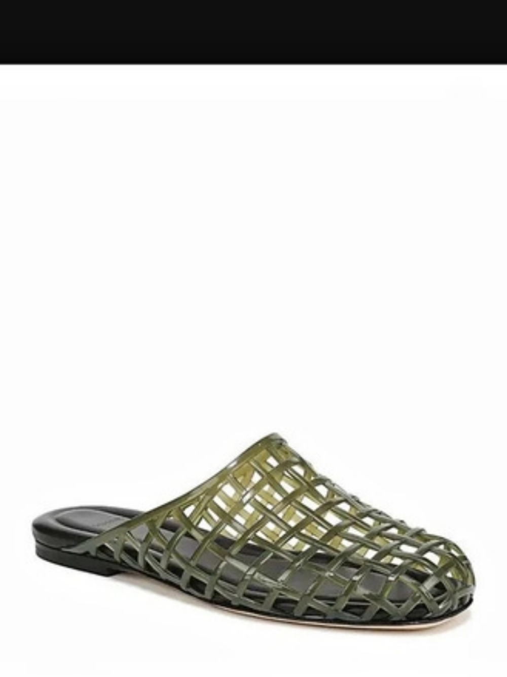 Vince Barcelona Jelly Cage Mule Green & Black US 8